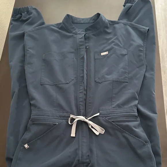 Figs Deep Blue Sleeveless Jumpsuit - Picture 4 of 4